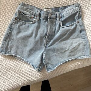 Agolde Parker Long Denim Shorts